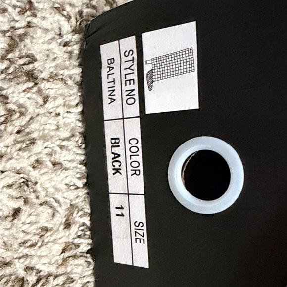 Black Croc-Embossed Pointed-Toe Mid-Calf Boots - Picture 2 of 5